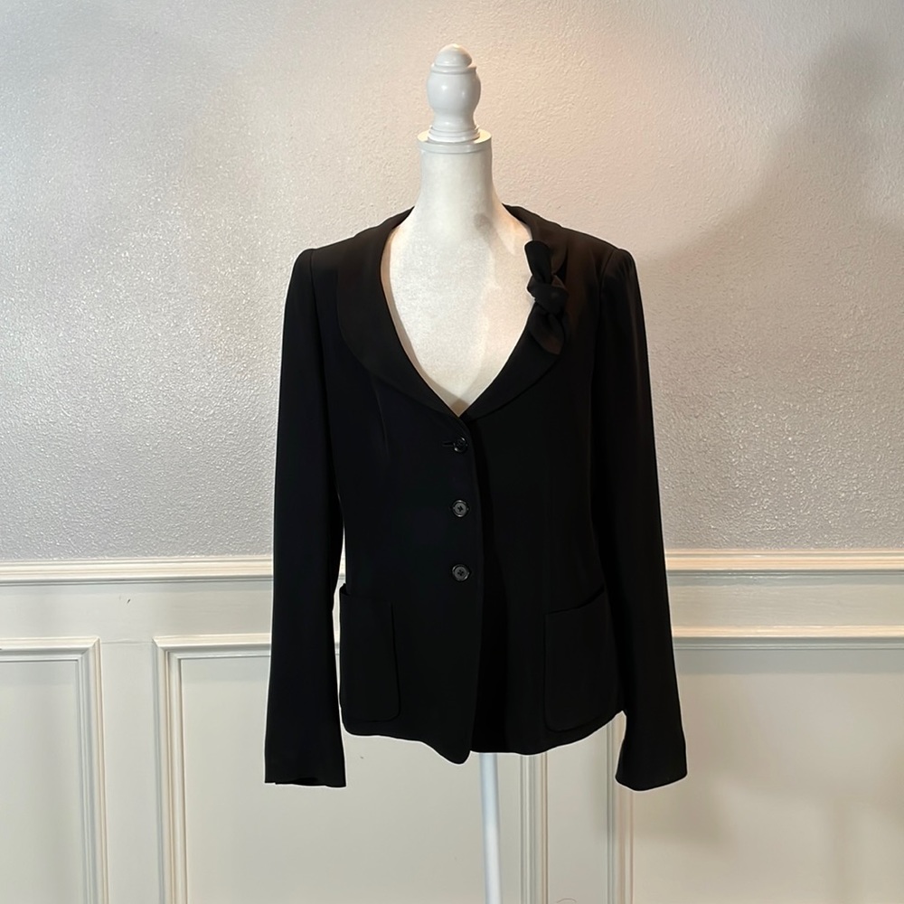 Armani Collezioni black V-neck